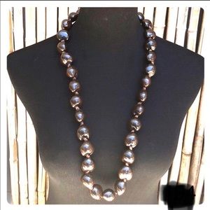 Brown Kukui Nut Lei Necklace